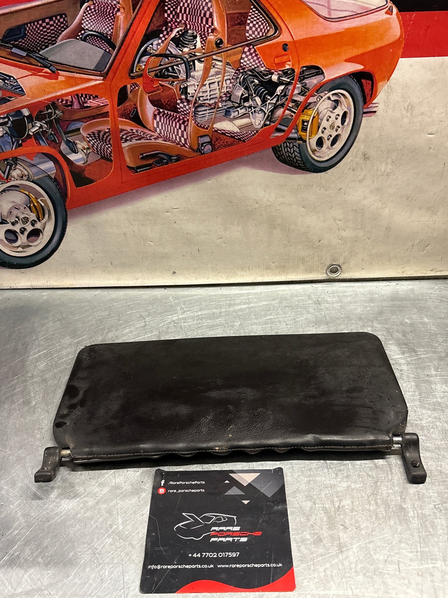 Porsche 928 L+R rear sunvisor, black, used 92873103504