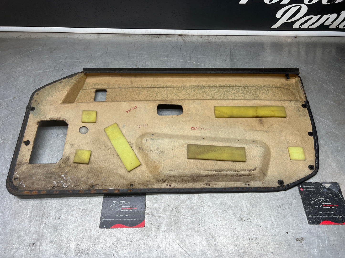 Porsche 924/944 early Porsche black door card used good condition left side, Rhd, 478867011
