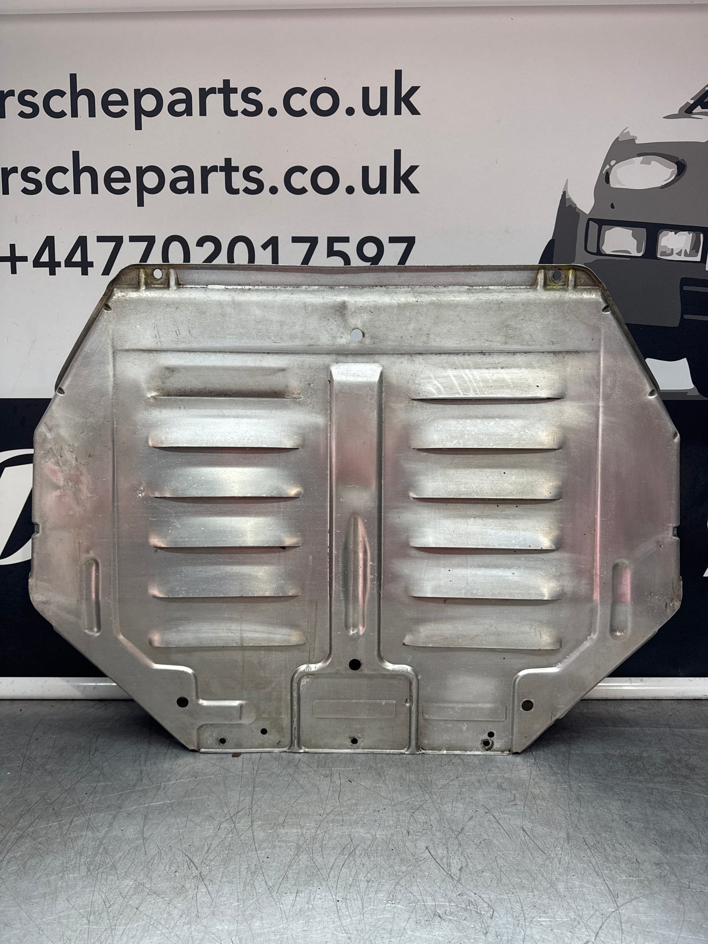 Porsche 944 engine tray / belly pan / undertray used. Aluminium. 94434116103