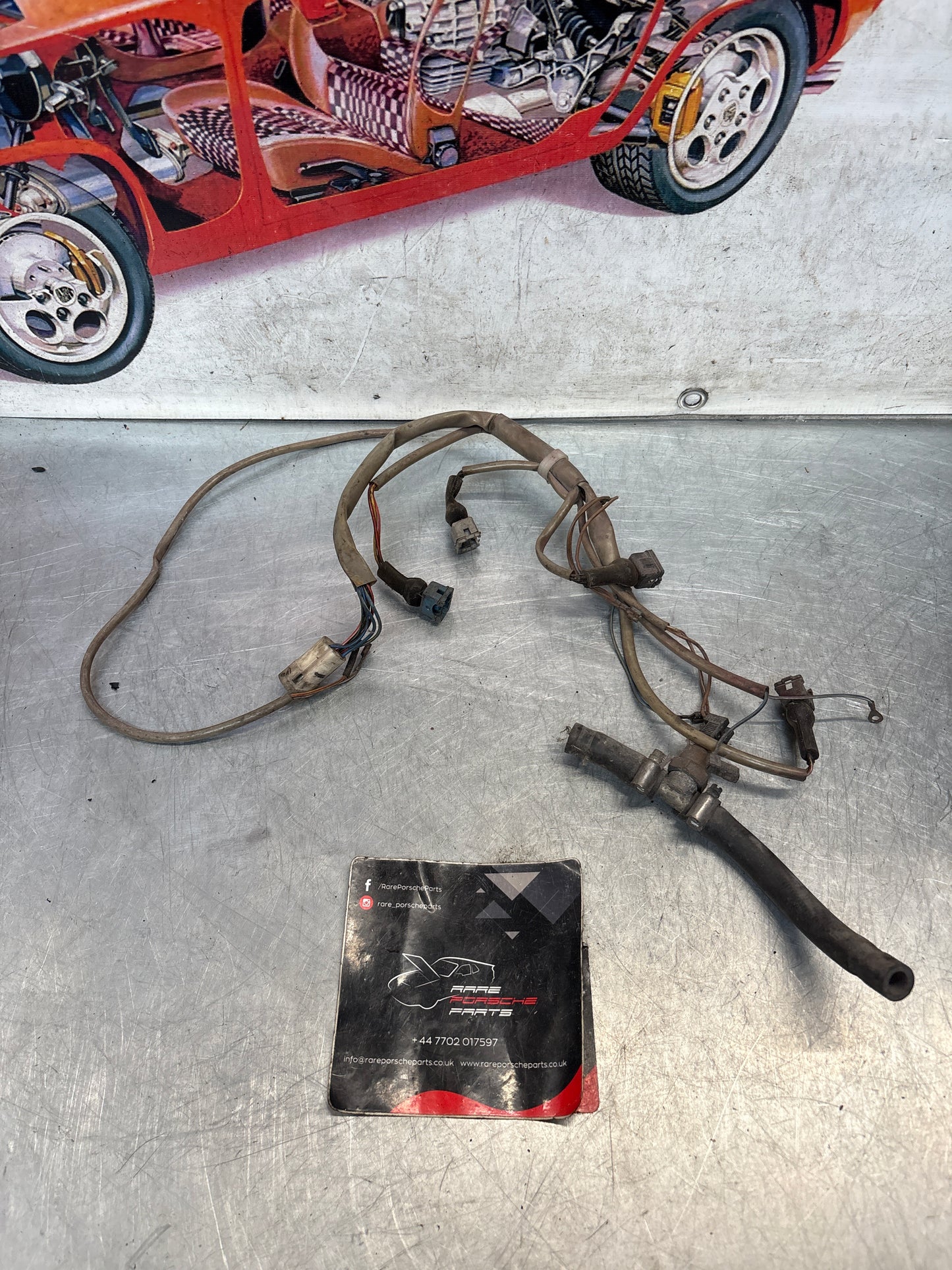Porsche 924 N/A early engine wiring loom, 1976-1979, used 477971761A