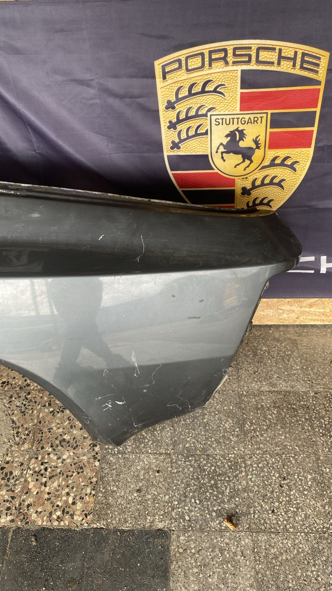 Porsche 944 left side cut, rear fender, 94450390303 with some rust