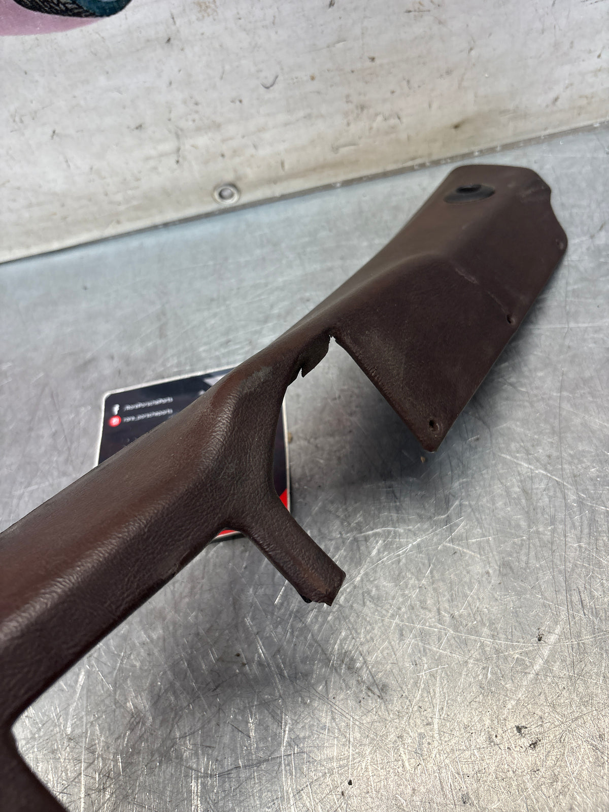 Porsche 928 tailgate interior trim, used, brown 92855504705