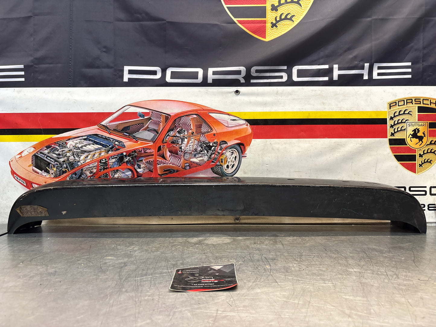 Porsche 924 rear bumper, NOS USA version 477807301A