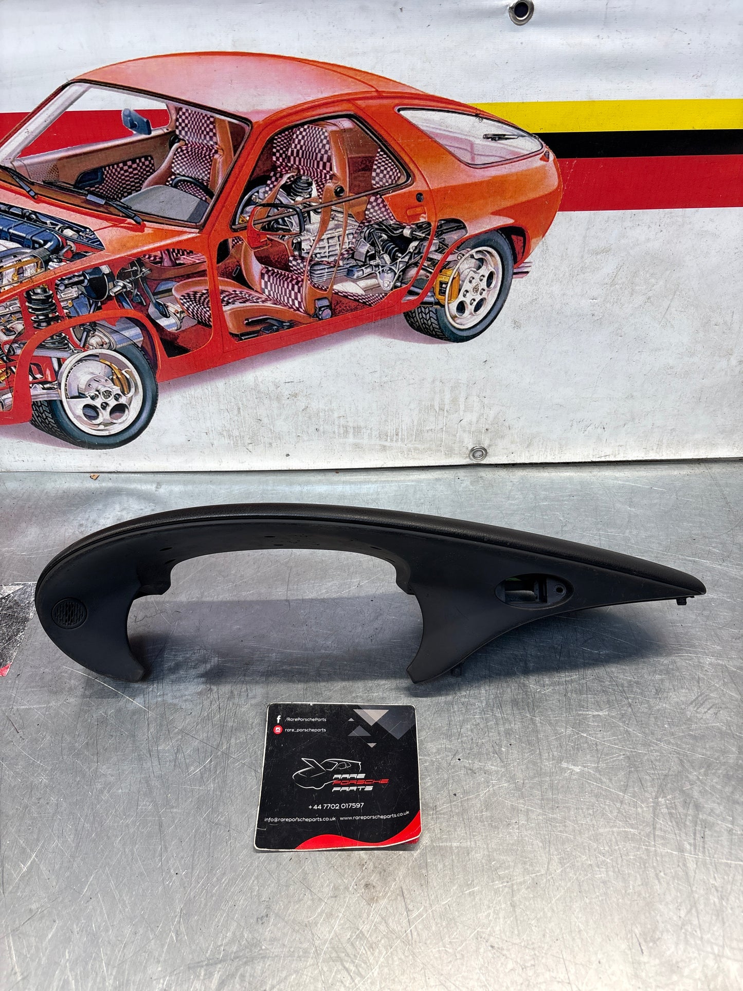 Porsche Boxster 986 dashboard cluster trim,black used 98655205500 / 98655205501
