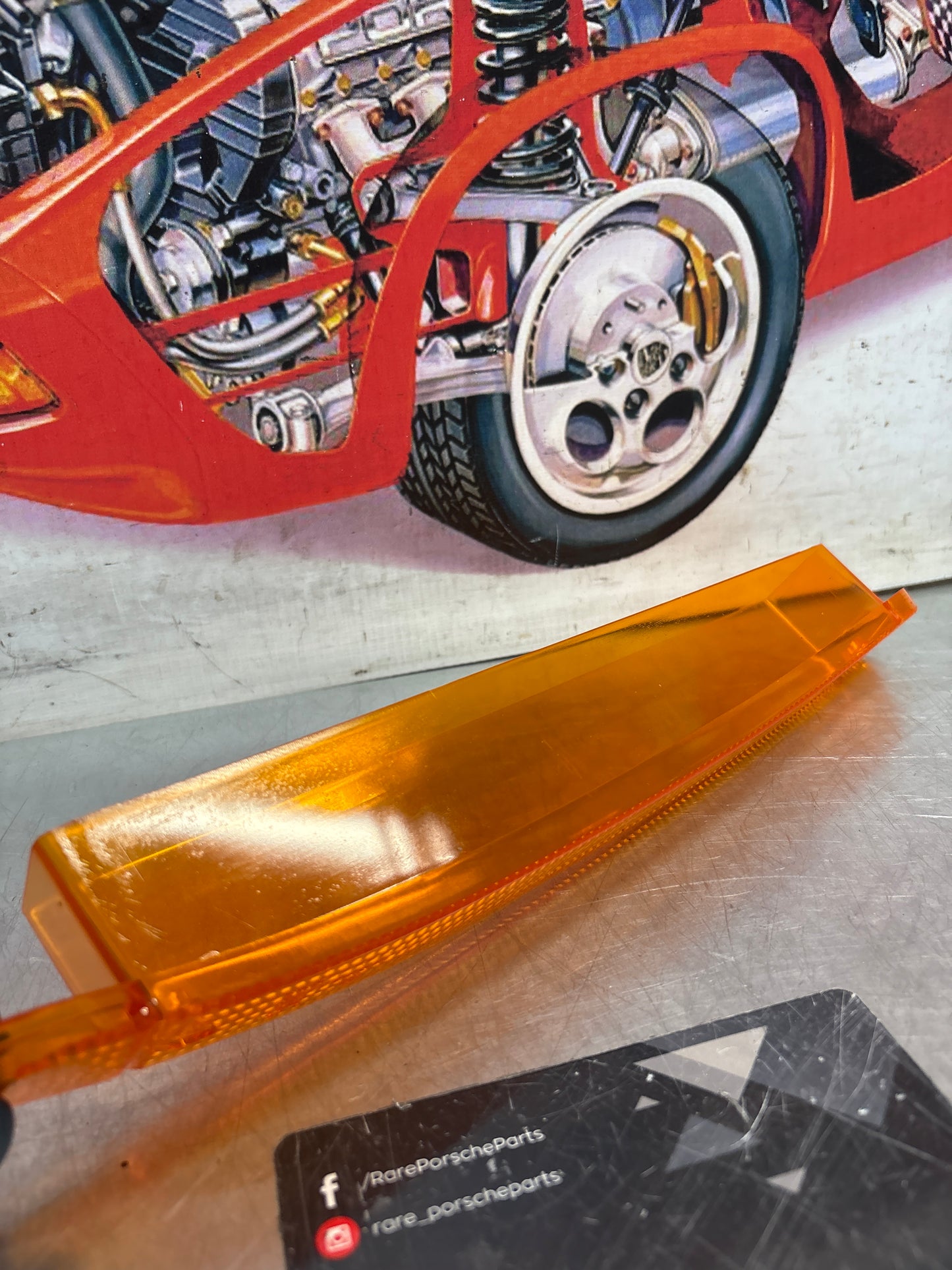 Porsche 944 S2 right hand indicator lens, 95163116201, new