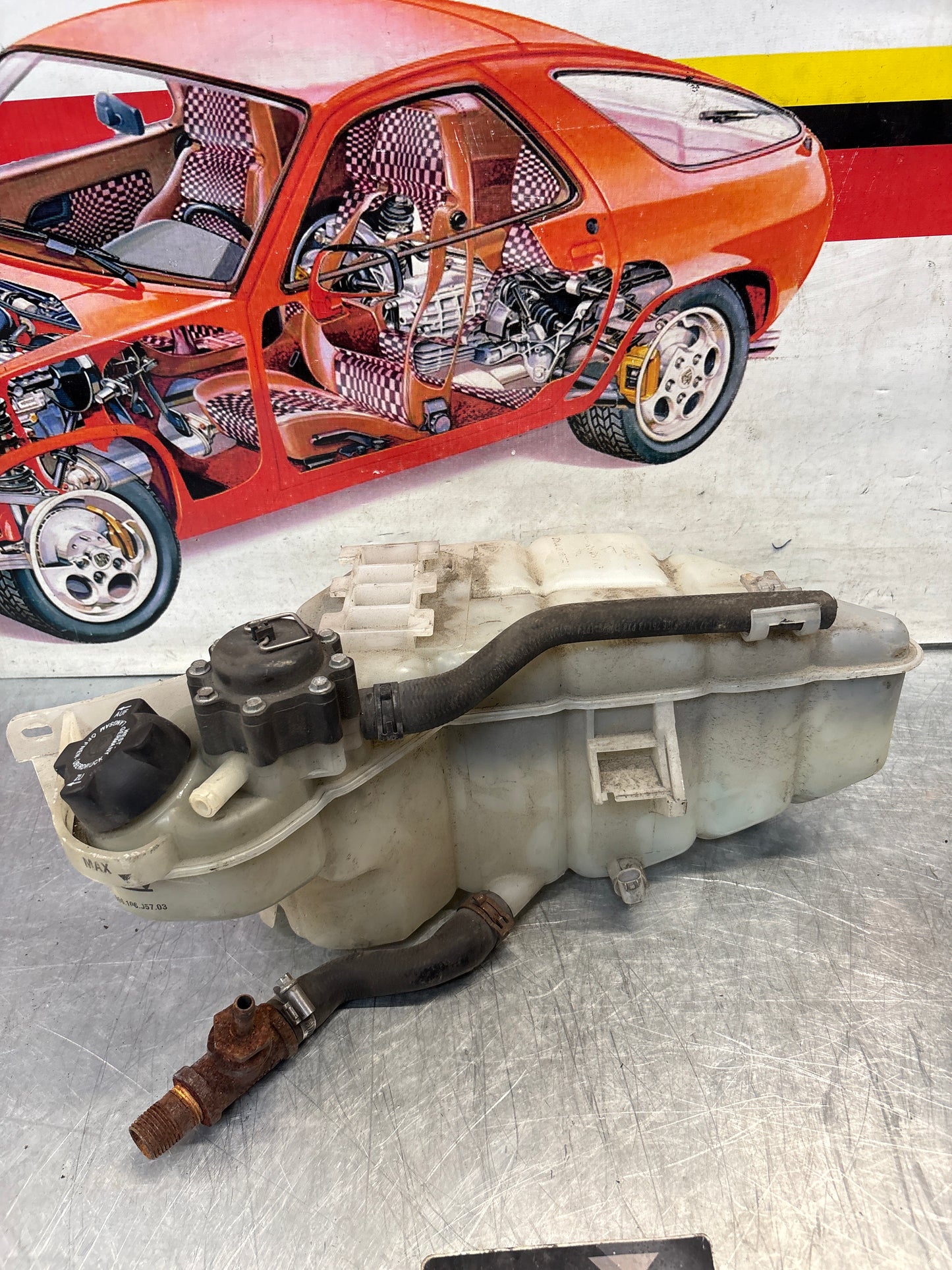 Porsche 911 996 / 997 coolant expansion tank, used 99610604756
