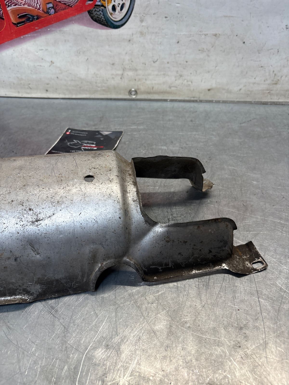 Porsche 924 -82 heat shield, middle section, 477803869, used