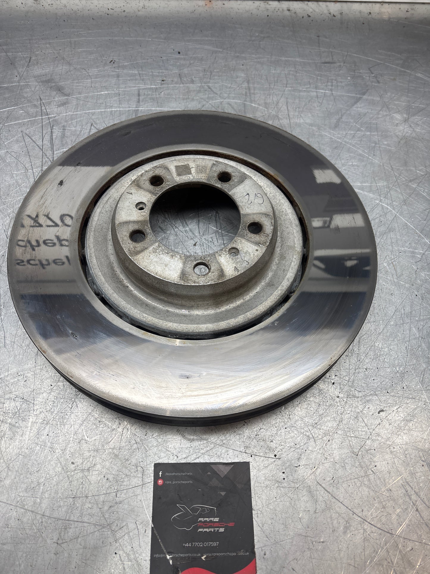 Porsche Taycan Front Left Disc Brake Rotor 9J1615301B, used