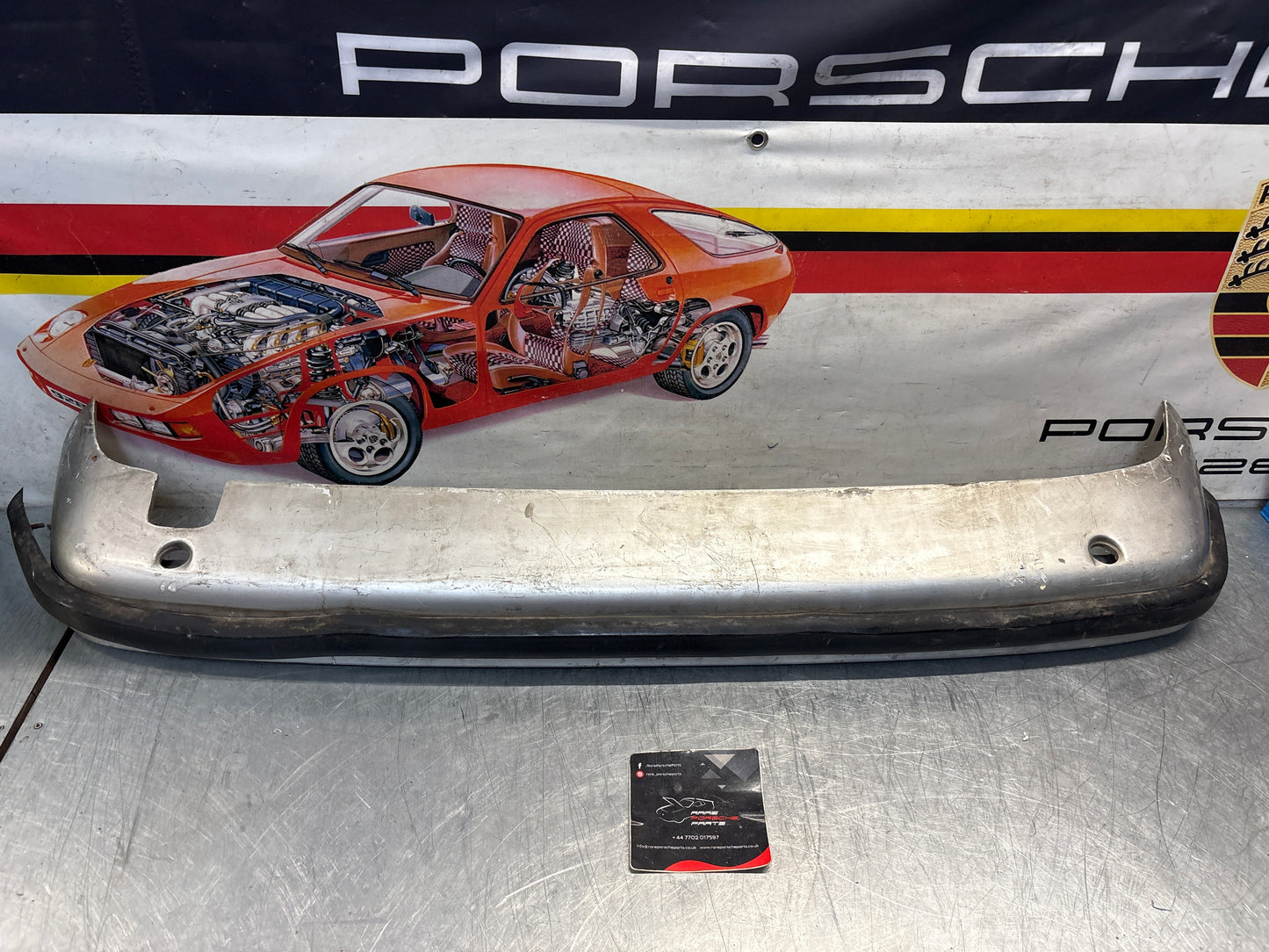 Porsche 924/924S rear bumper, used 477807313
