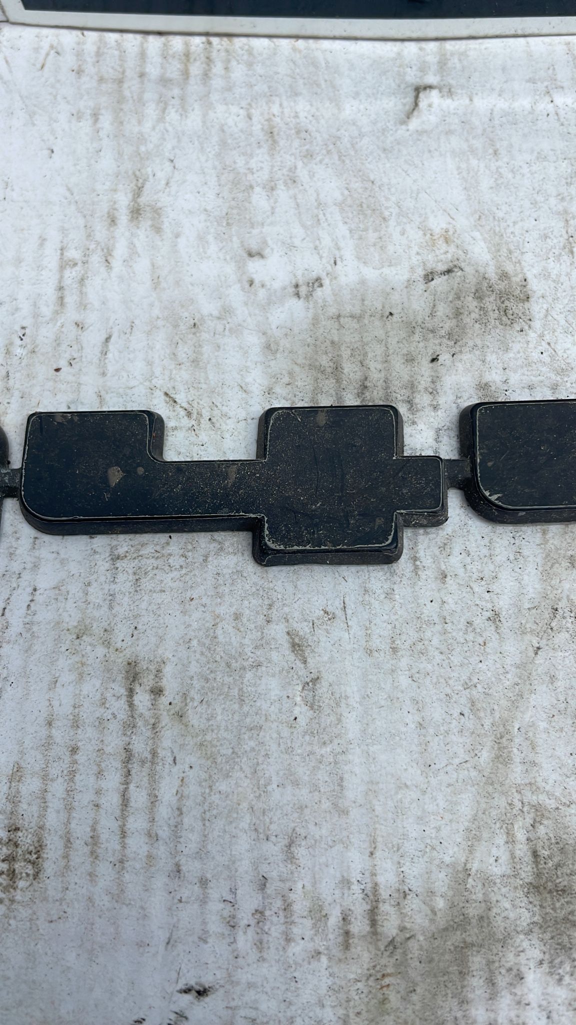 Porsche 944 S Rear tailgate badge. Black original used.