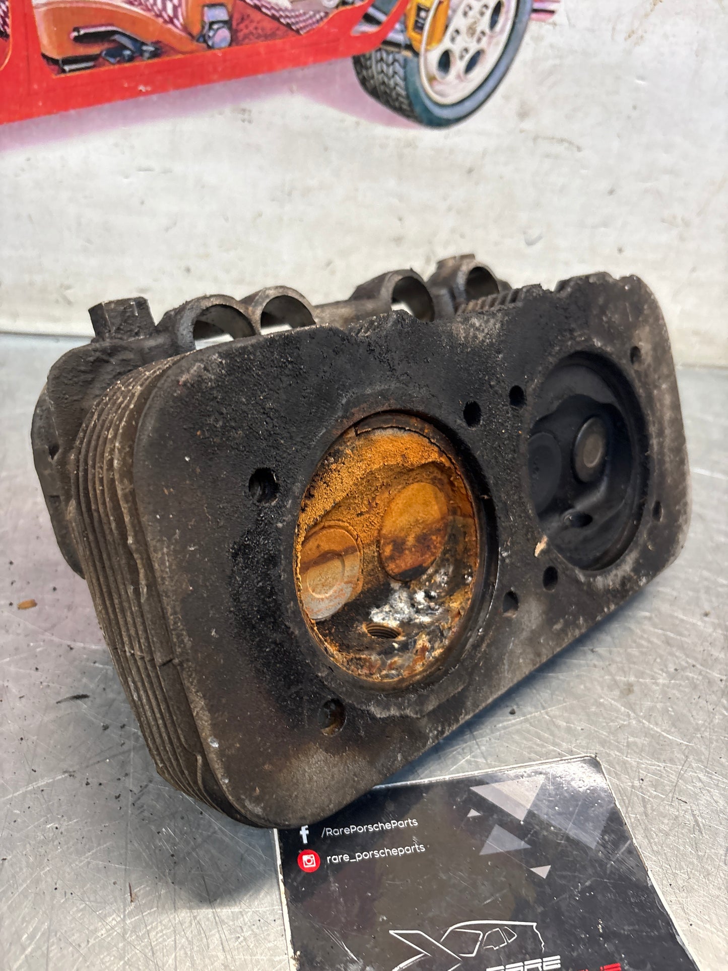Porsche 914, cylinder head, right side, used 021101371Q