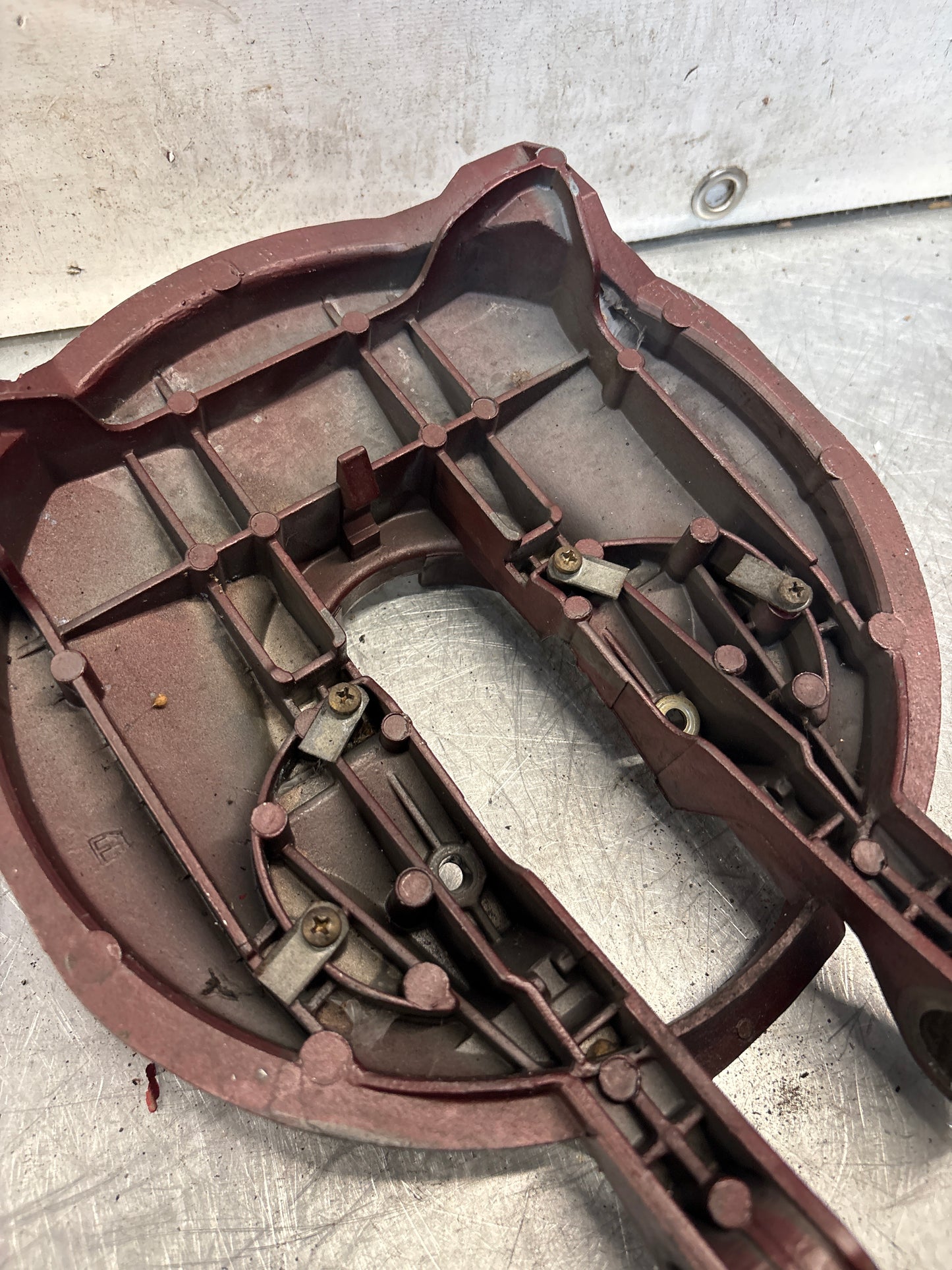 Porsche 928 left headlight swivel frame without any bearing 92875024302 used