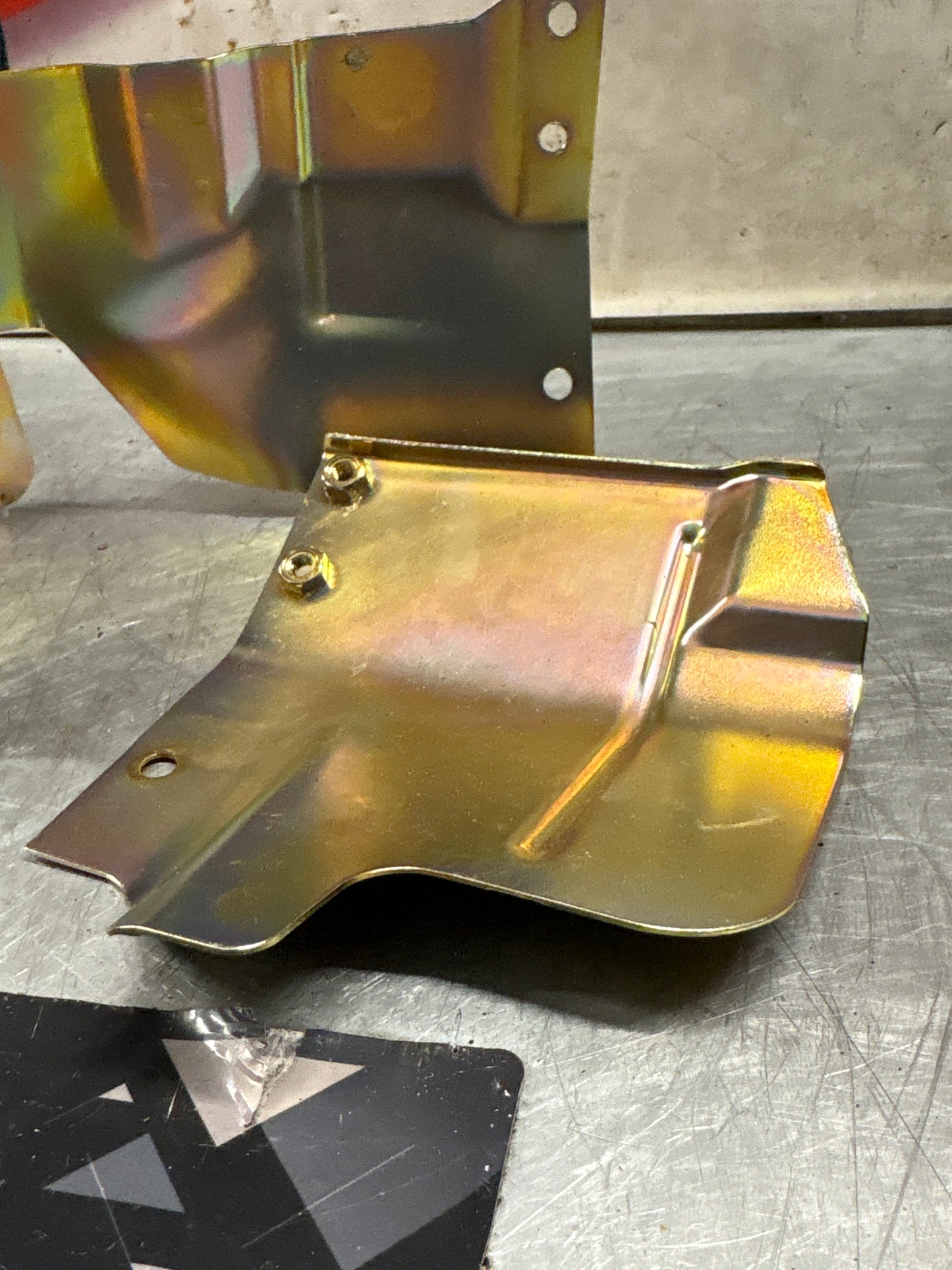 Porsche 968 / 944 S2 Oil cooler housing heat shield, used 94410705304