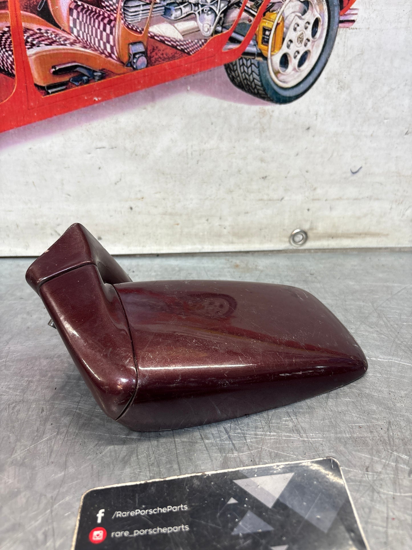Porsche 911 964 LHD right mirror housing, used 91173102602