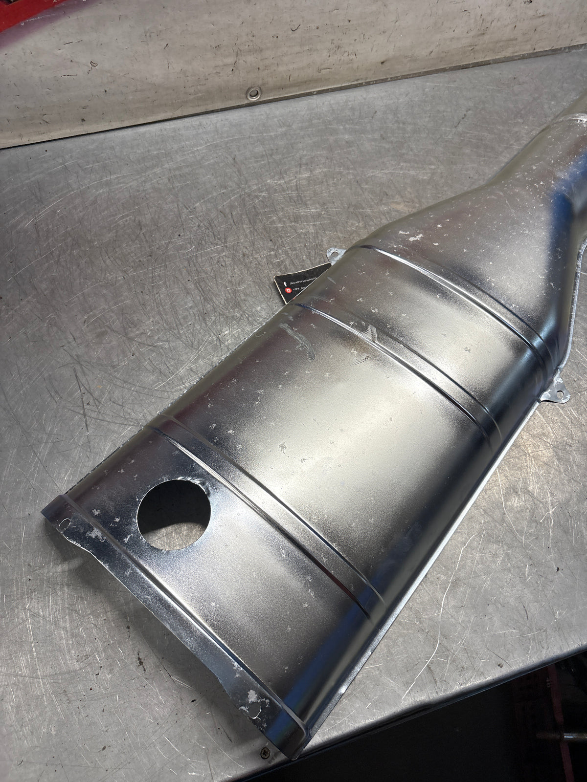 Porsche 928 heat protection plate,  92850449101, refurbished