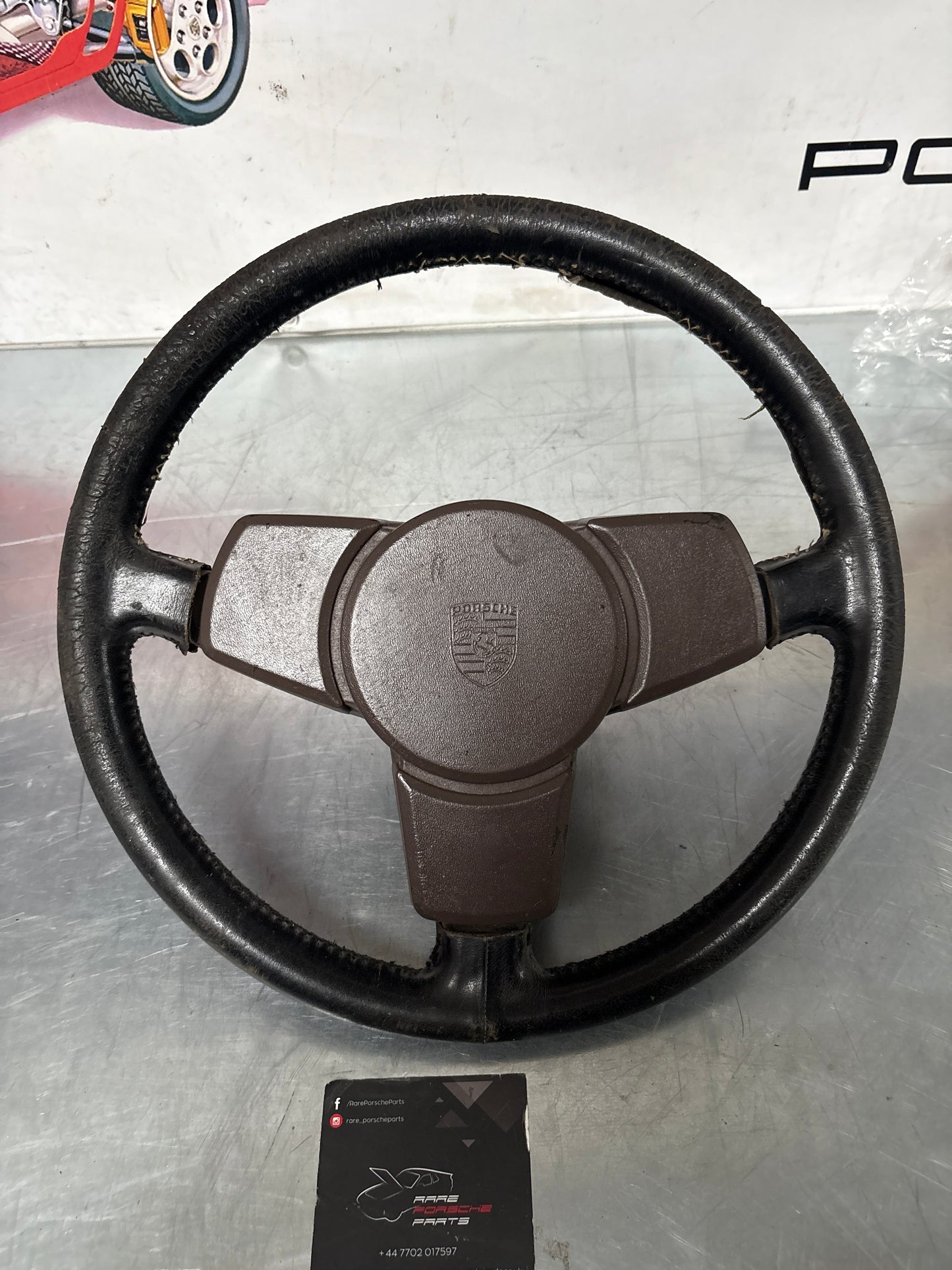 Porsche 924 / 944 3 spoke steering wheel, used