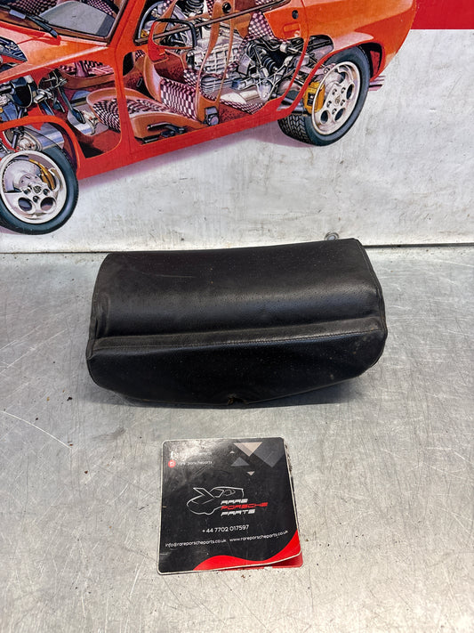 Porsche 928 rear left seat upper cushion, leather, black, used 92852204550
