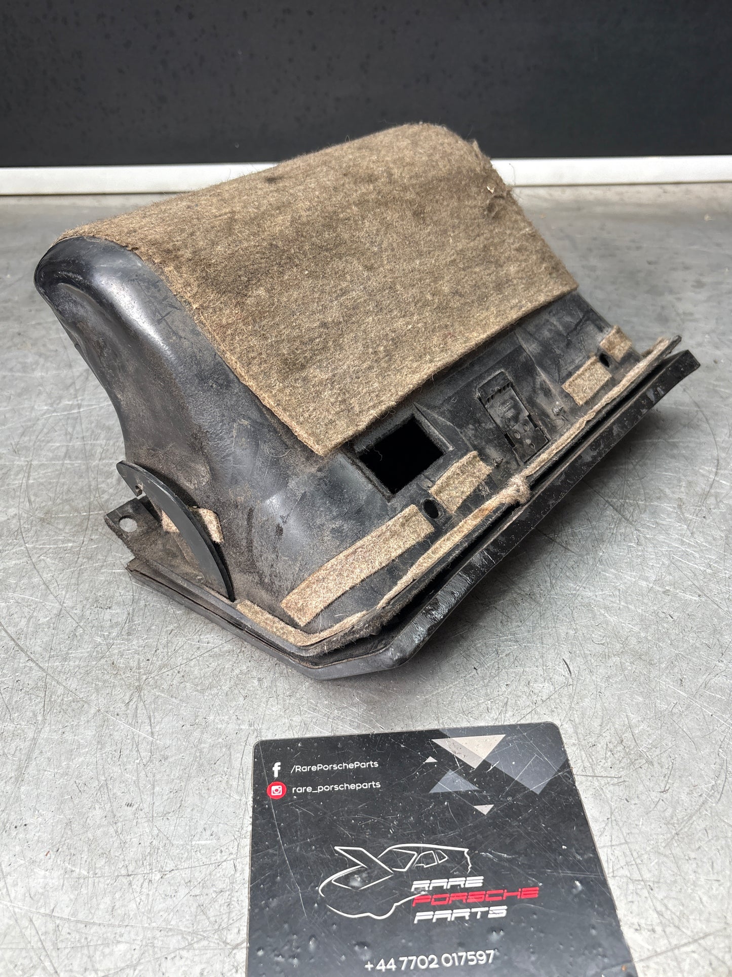 Porsche 924 glovebox with black door, used 477857095A