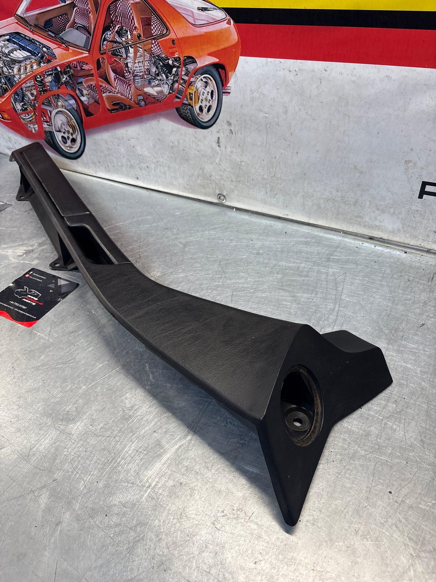 Porsche 928 burgundy door armrest, left, off side, 92855510103, used