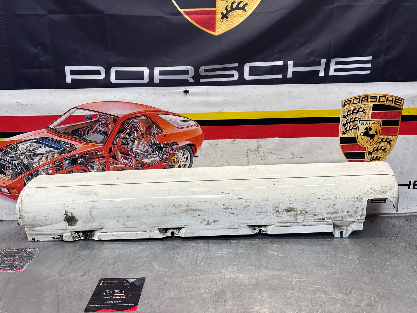 Porsche 911 964 right side sill cover, used 96455919401