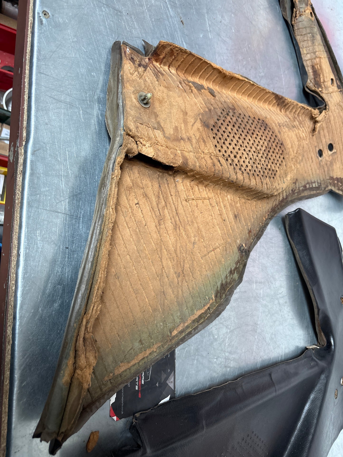 Porsche 944 924 black rear interior C Post trims/cards. Quarter panel trim used 94455502101 94455502201