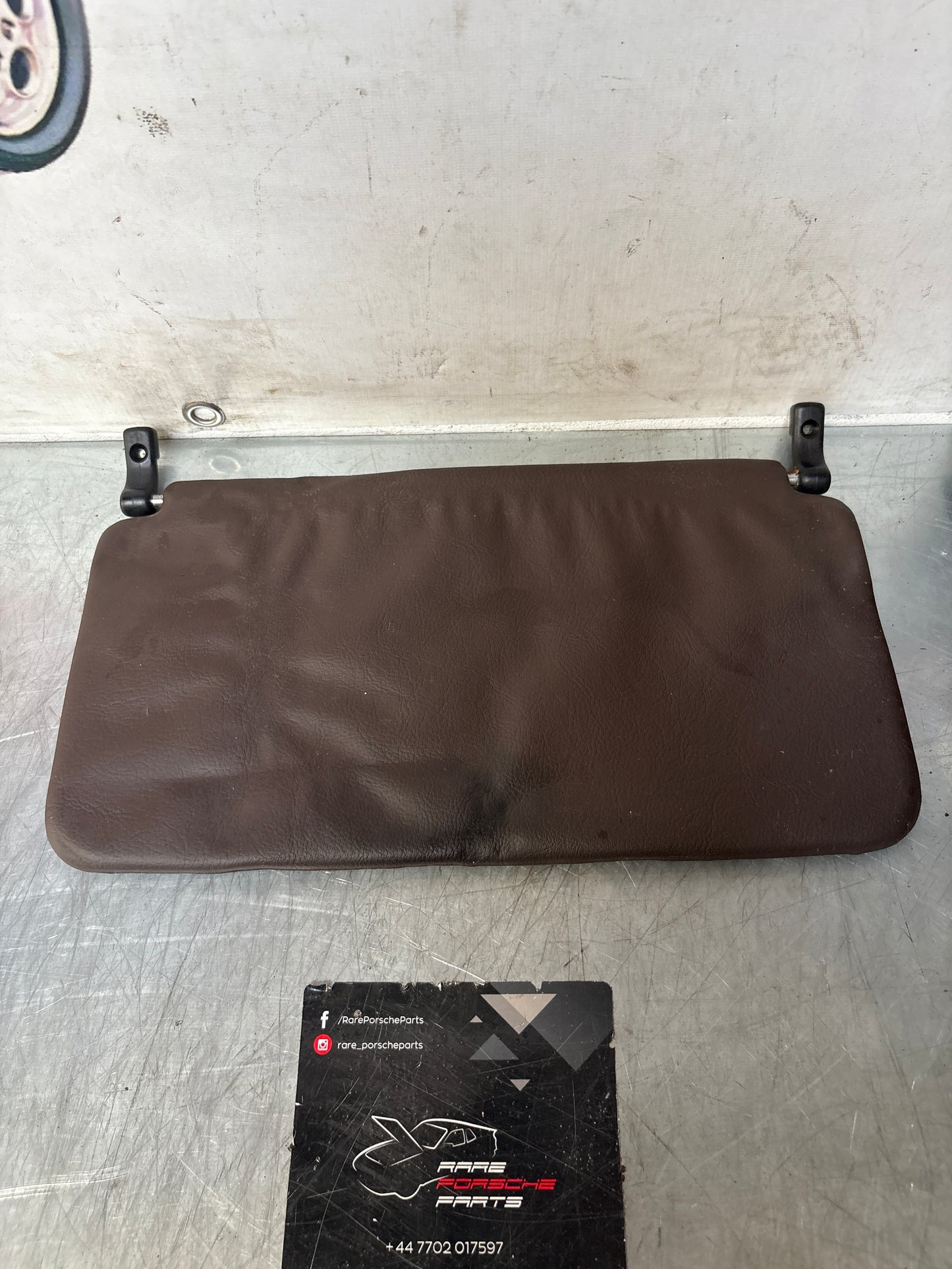 Porsche 928 L+R rear sunvisor, brown, used 92873103504