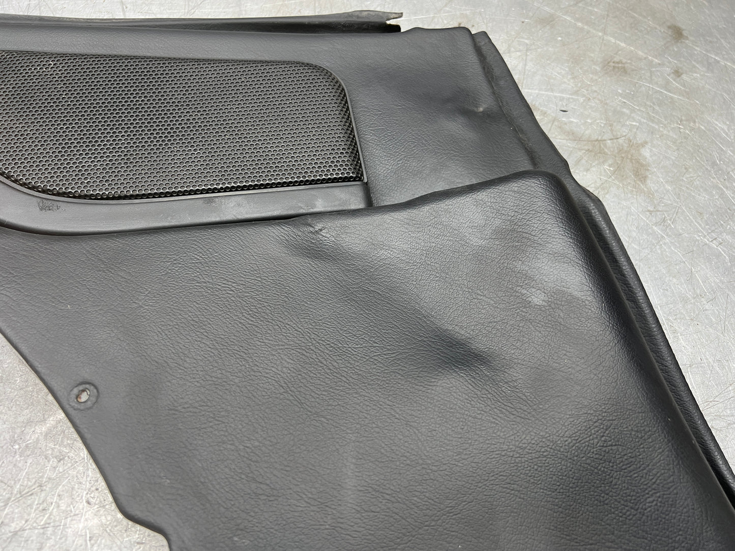 Porsche 944 Left Rear Quarter Trim Card, black  - used 944555021 M490 sound pack
