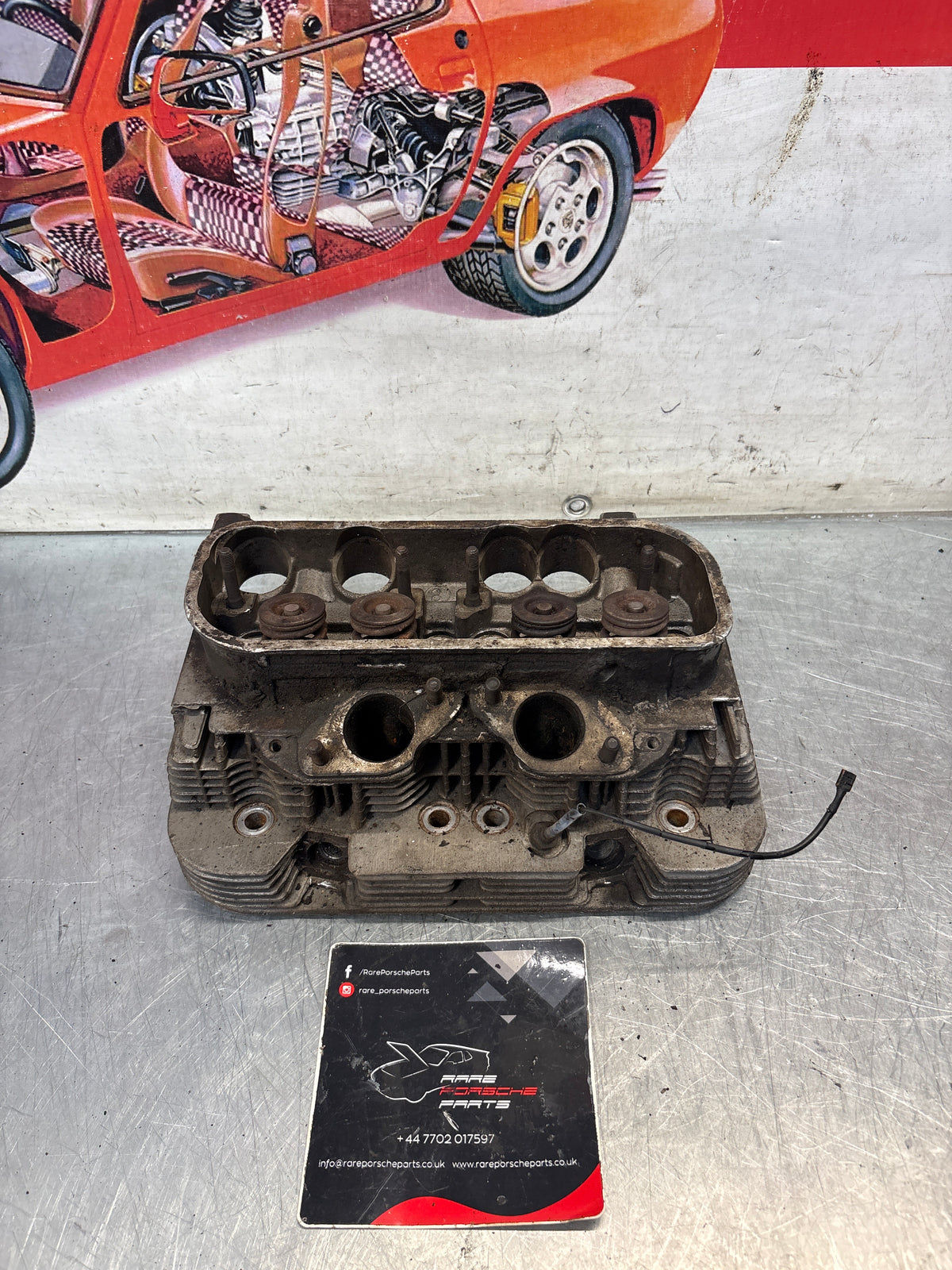 Porsche 914, cylinder head, right side, used 021101371Q