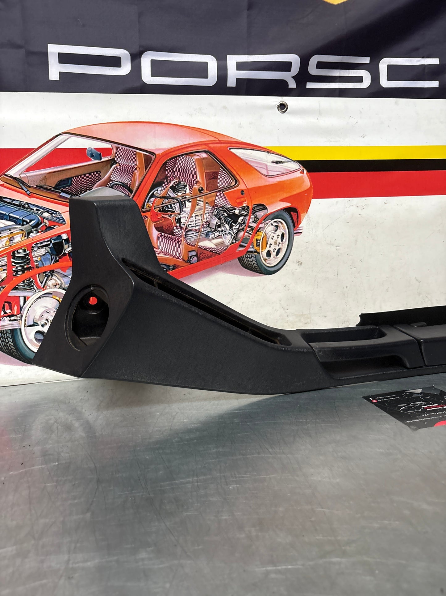 Porsche 928 marine blue door armrest, right, off side, 92855510203, used