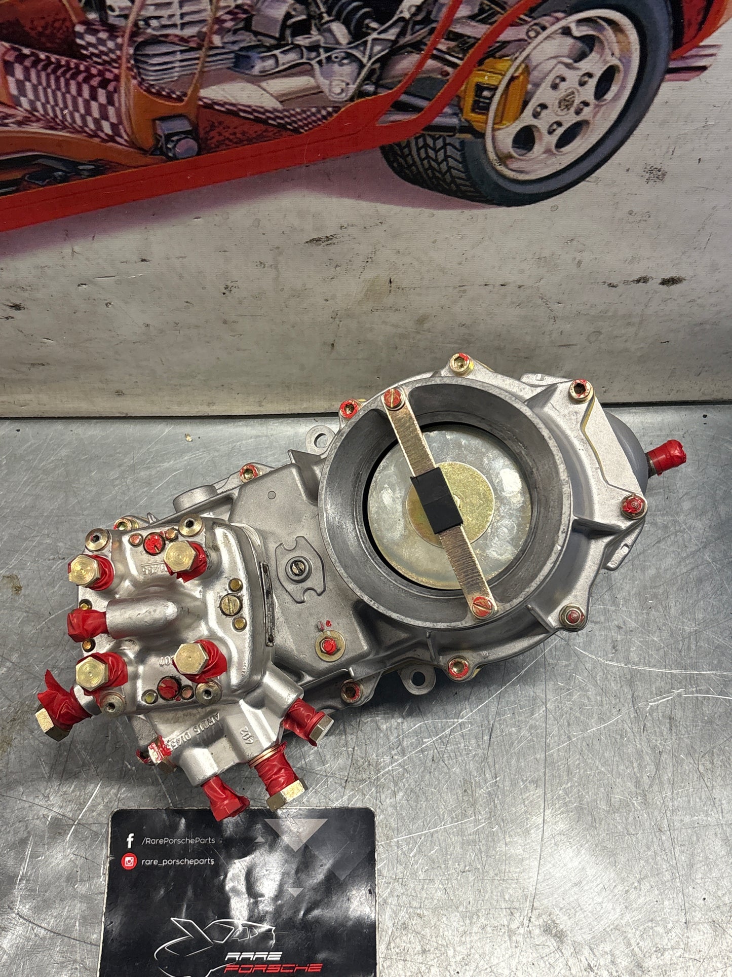 Porsche 924 Turbo fuel metering head with air flow meter, 0438100047 / 0438120091 / 9311101355R, refurbished 