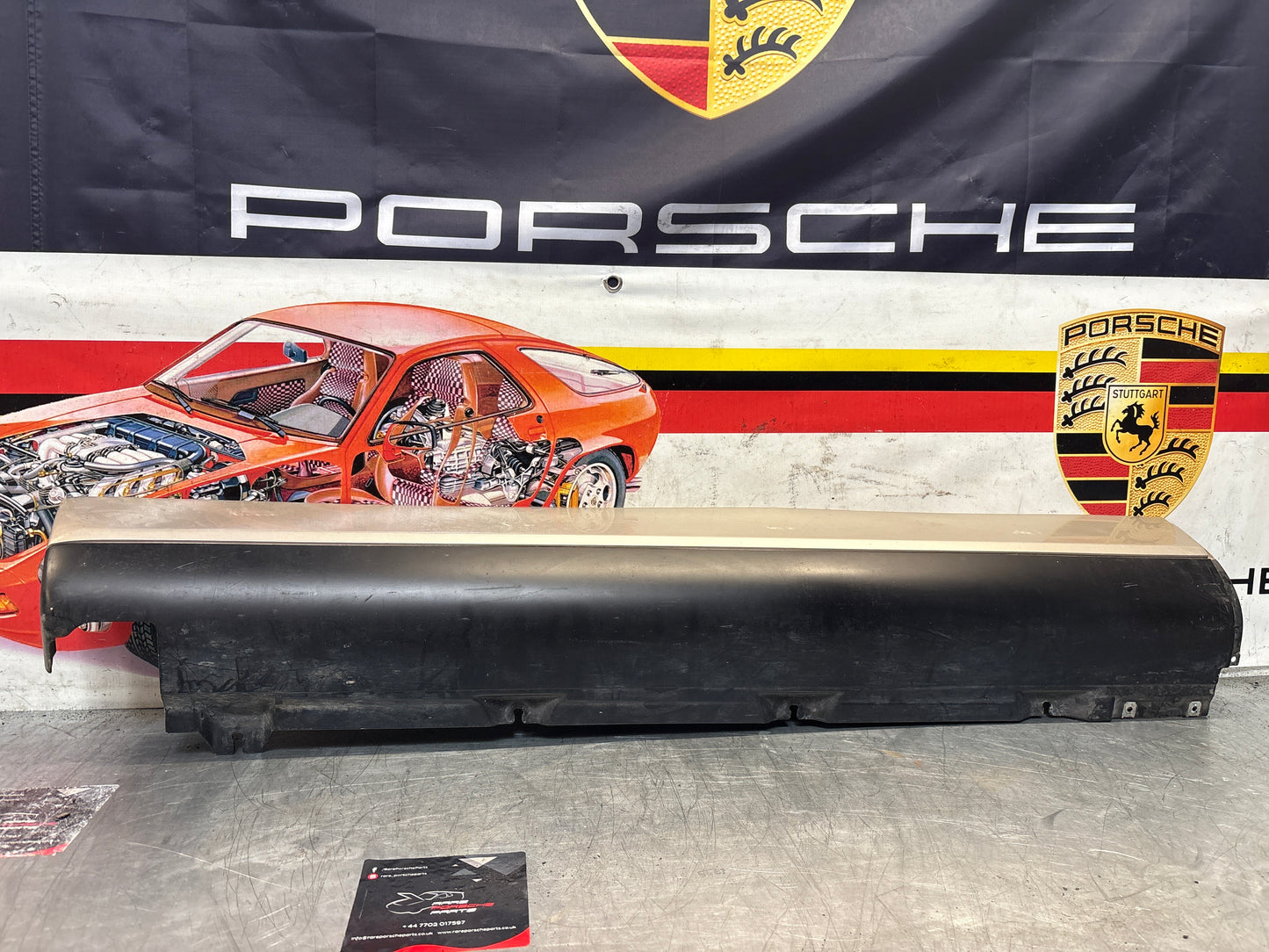 Porsche 911 964 left side sill cover, used 96455919301