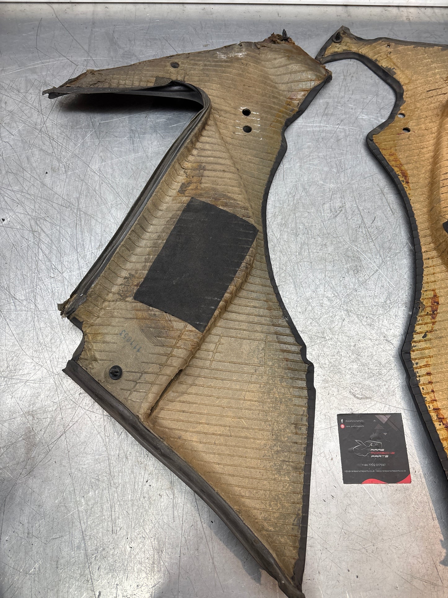 Porsche 944 924 black rear interior C Post trims/cards. Quarter panel trim used 94455502101 94455502201