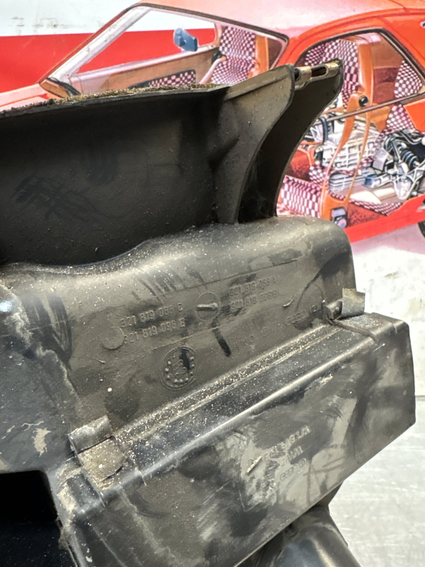 Porsche 924 80-85 944 82-85.5 heater blower fan assembly, complete 321819096 / 321819088 / 321819087 / 321819095 used