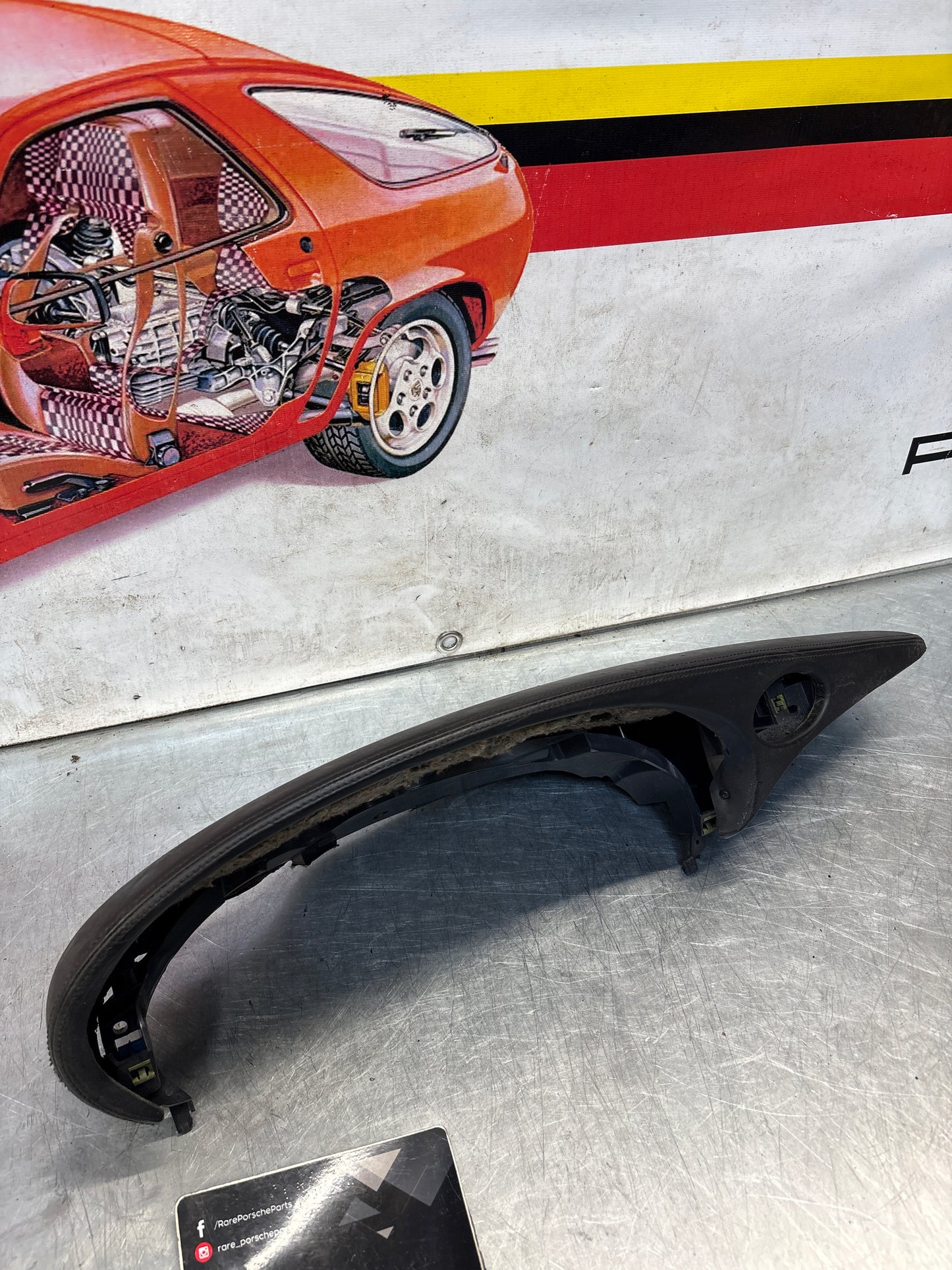 Porsche 911 996 dasboard cluster trim, used, black 99655205902