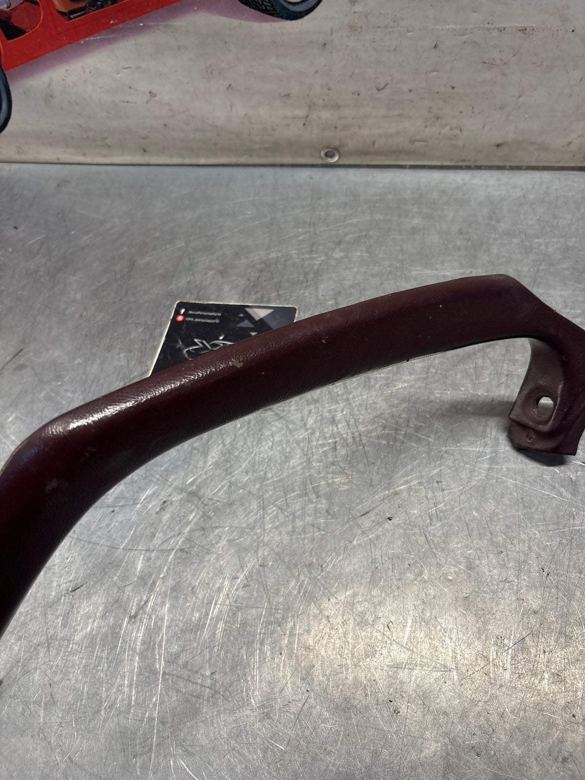 Porsche 928 right, off side door upper frame surround trim, burgundy 92855502602, used