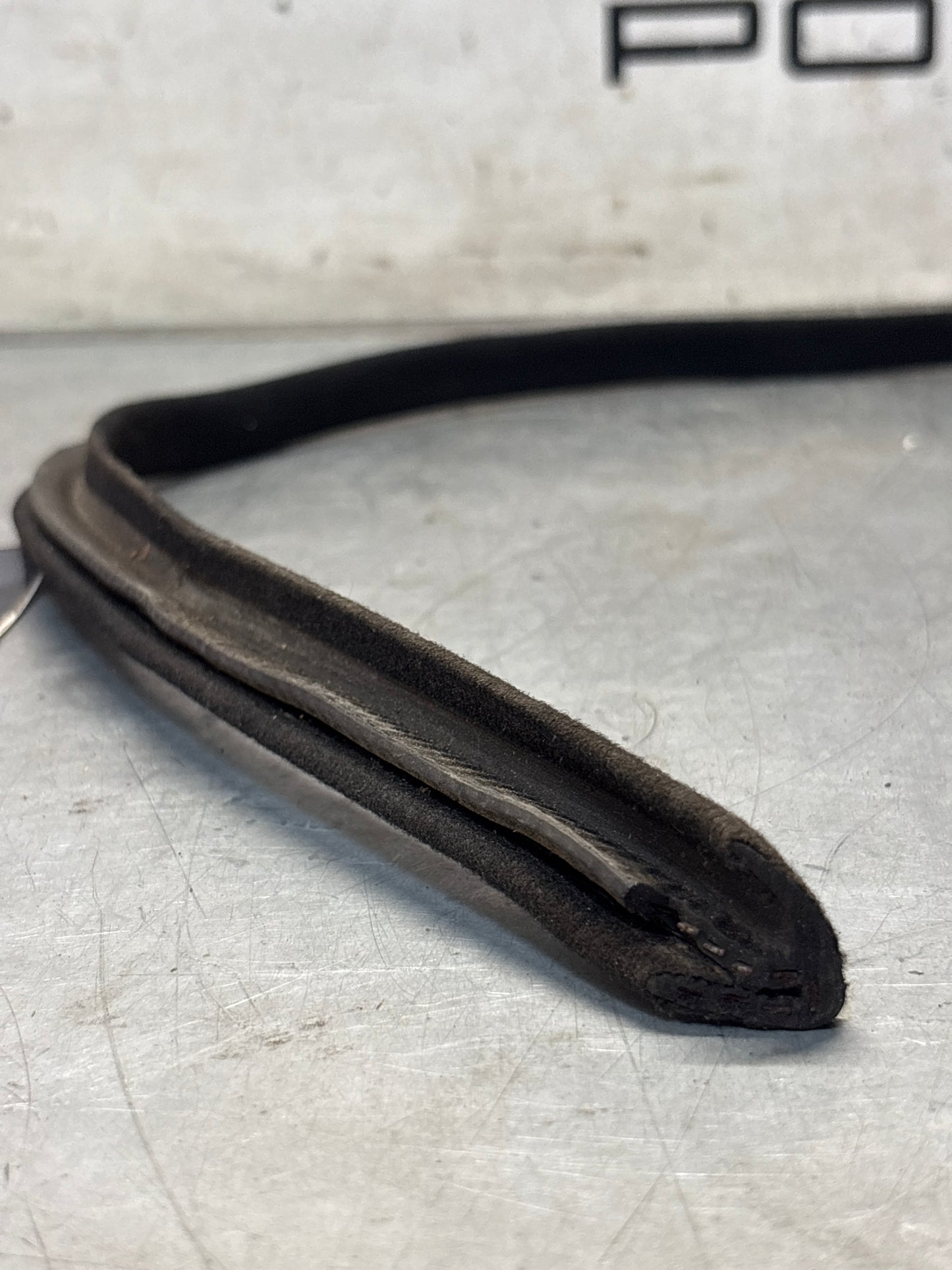 Porsche 928 Right side B pillar frame seal, used 92855558002