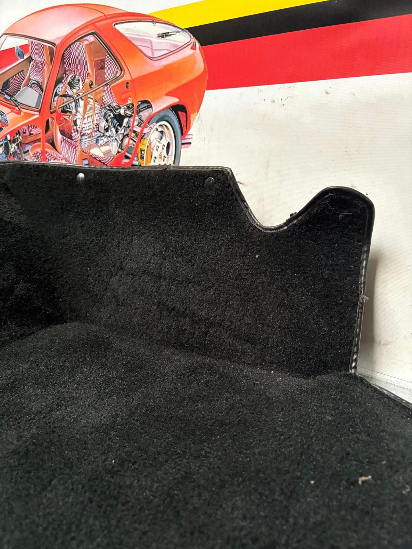Porsche 944 from 85.5 black boot carpet 94555506303 used