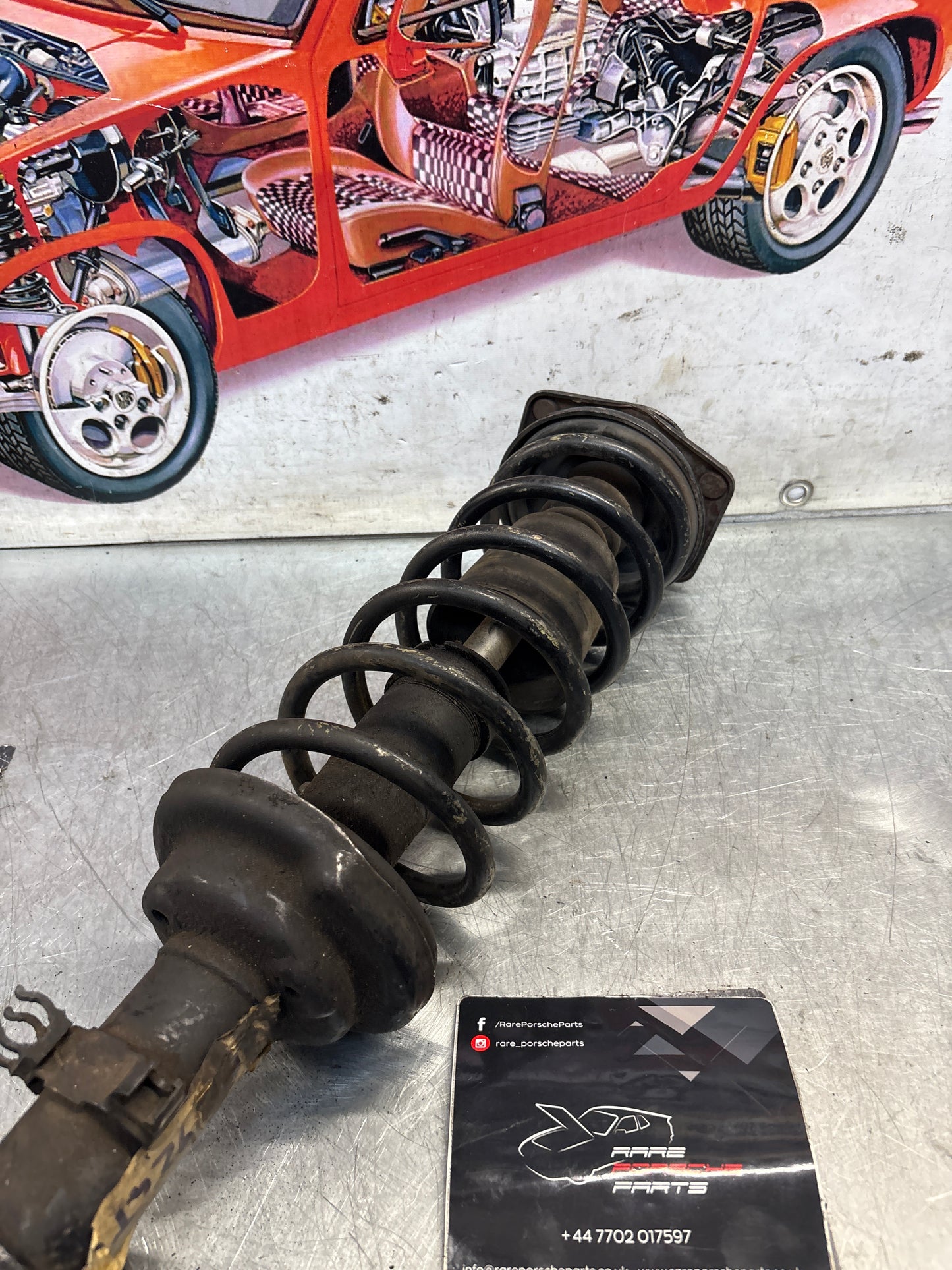 Porsche 924 Turbo / early 944 front shock absorber, used 94434303103211