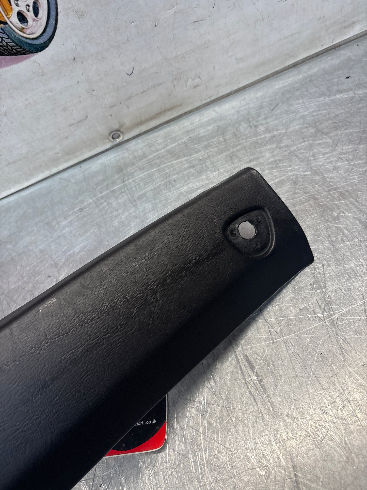 Porsche 944 / 968 front windshield panel trim, used, black 94455503700