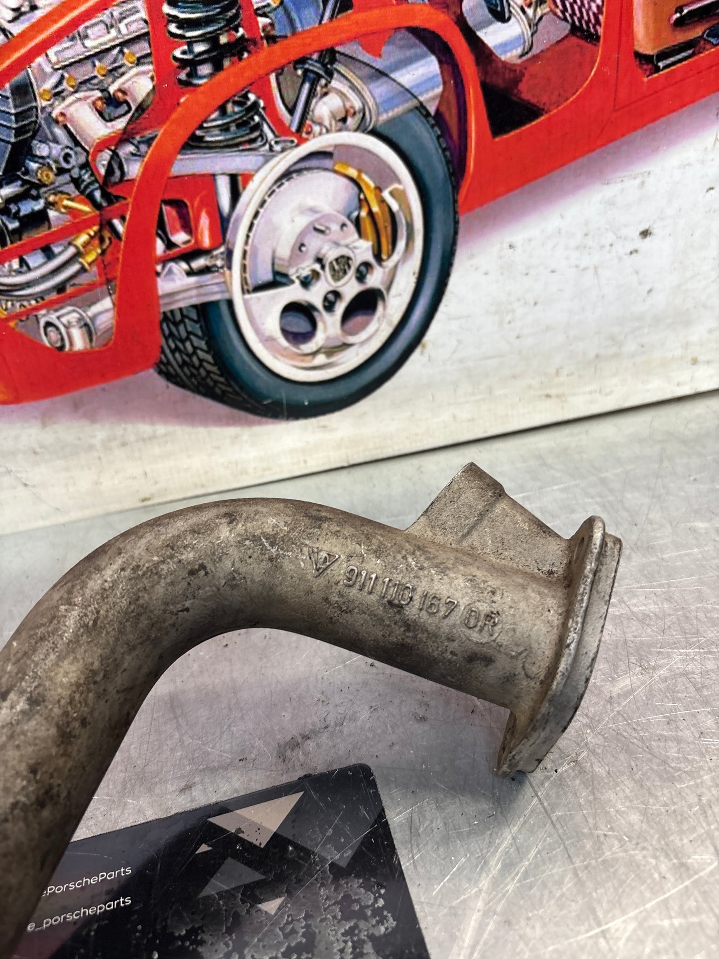 Porsche 911G Intake Manifold Pipe, used 9111101670R