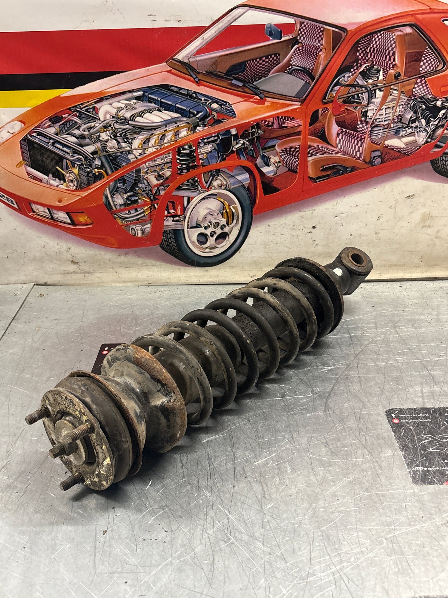Porsche 928 rear shock absorber, used 92833305108