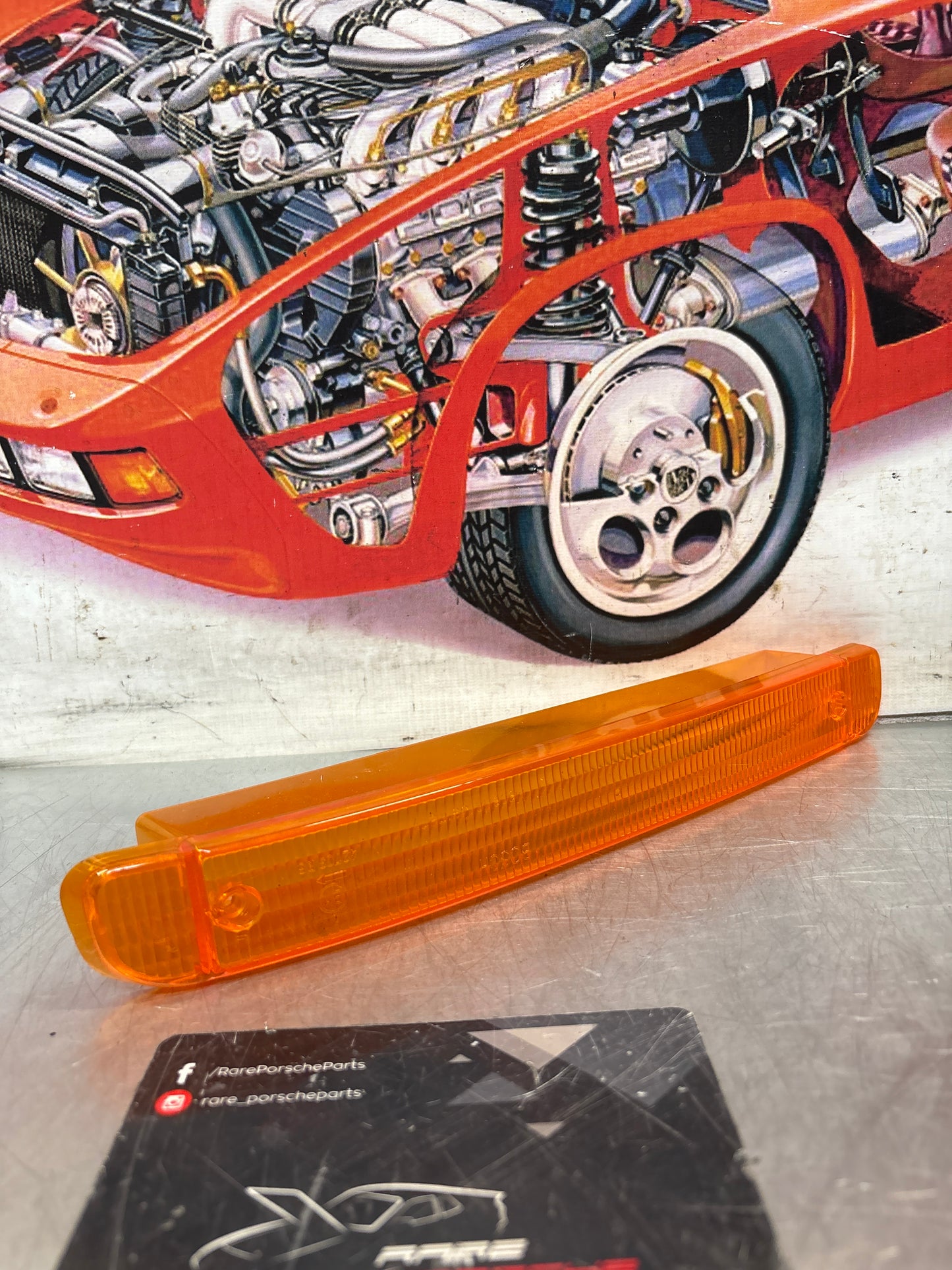 Porsche 944 S2 / Turbo left hand indicator lens Bosch 95163116101 new