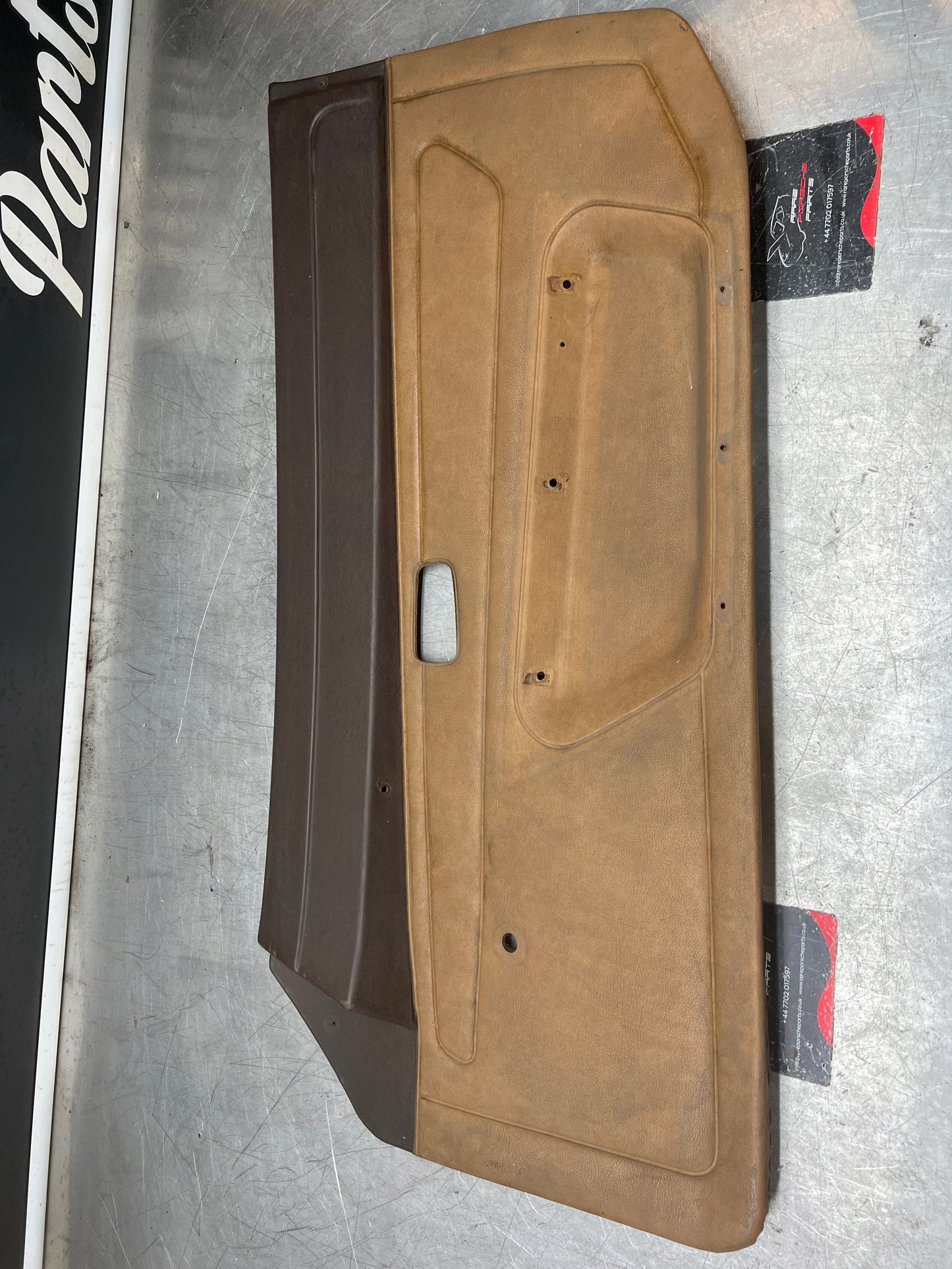 Porsche 924 early manual door card, used for spares or repair 477867012