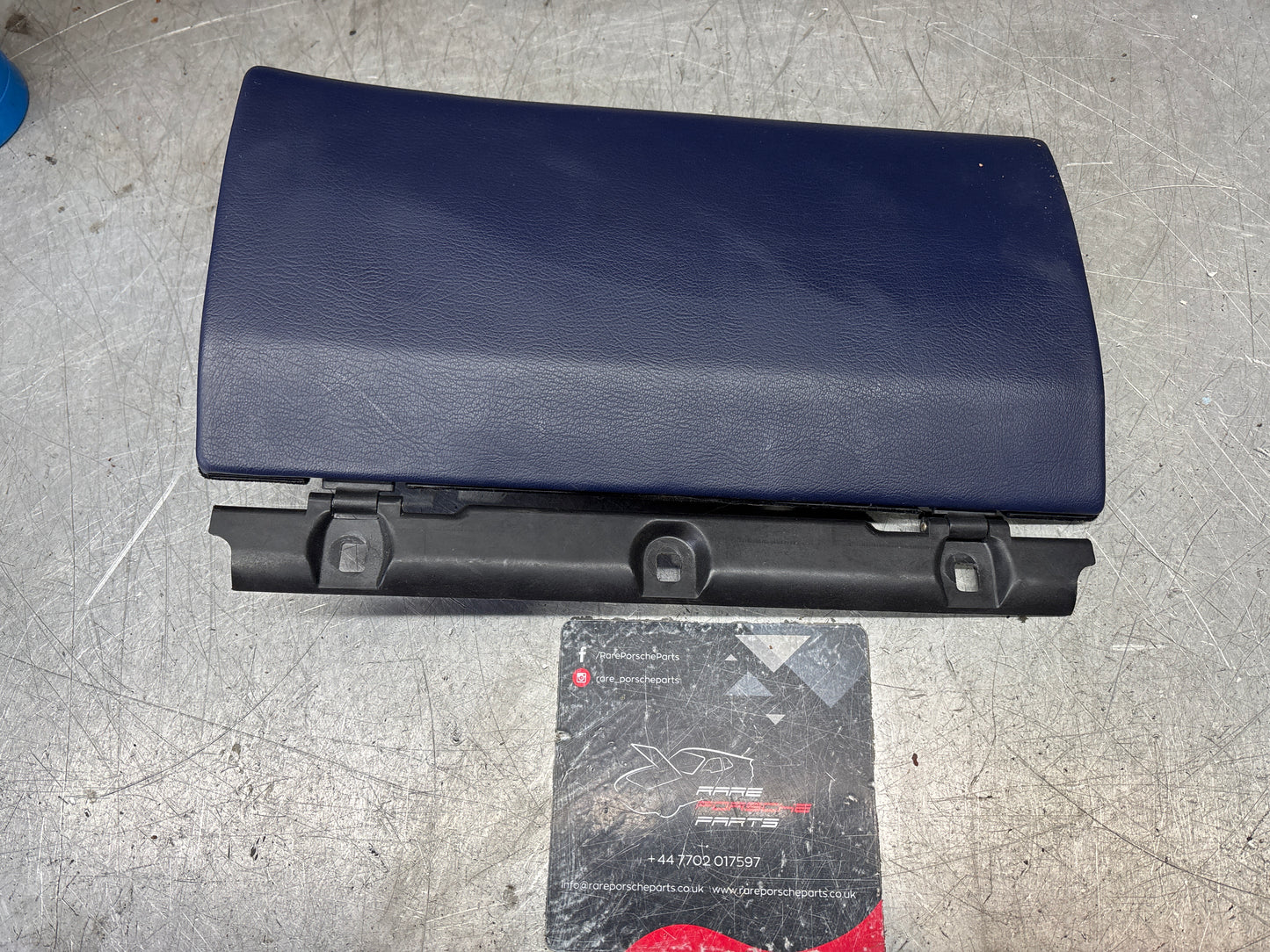 Porsche 944 cobalt blue glovebox door, used 94555212300 RHD only