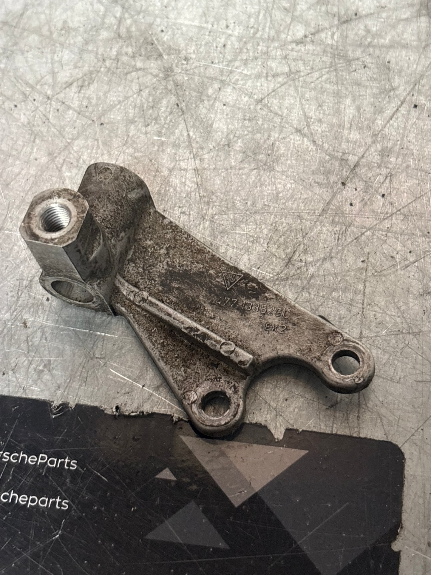 Porsche 924 Solenoid valve support bracket (used) 477133529C