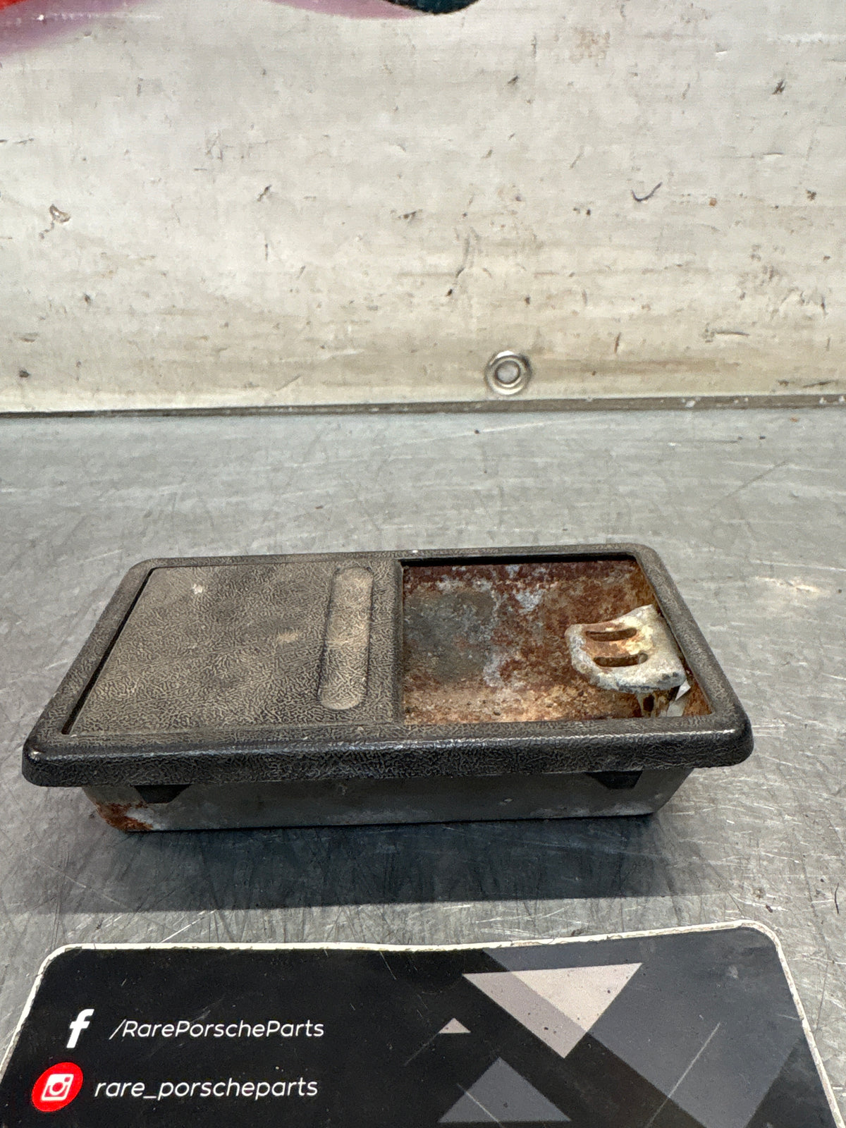 Porsche 924 76-79 black ashtray, 477857305, refurbished
