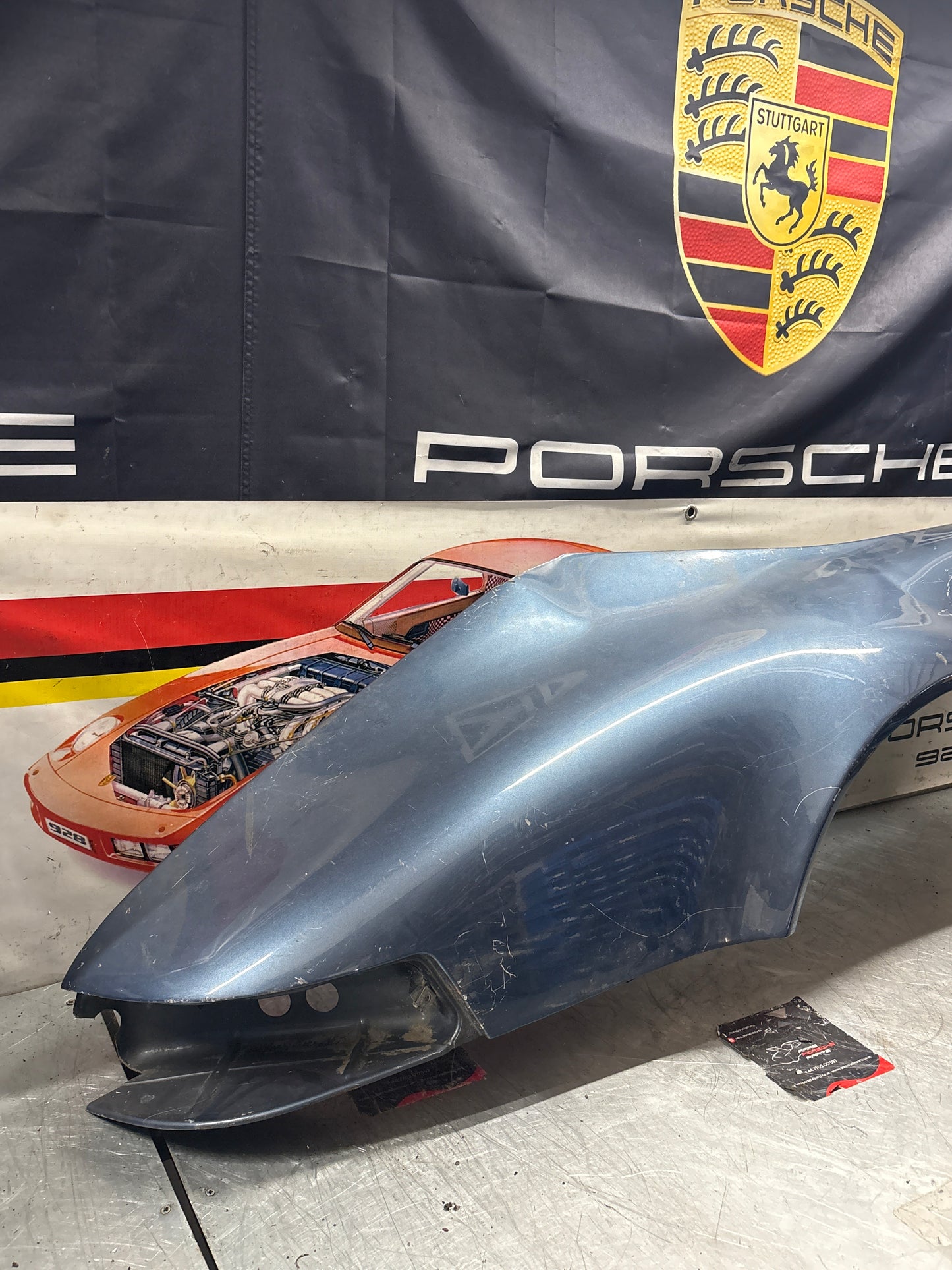 Porsche 911 964 rear right fender cut, used 96450306201