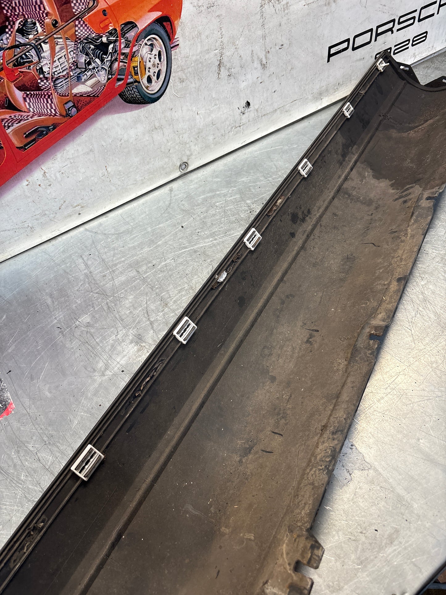 Porsche 911 964 right side sill cover, used 96455919401