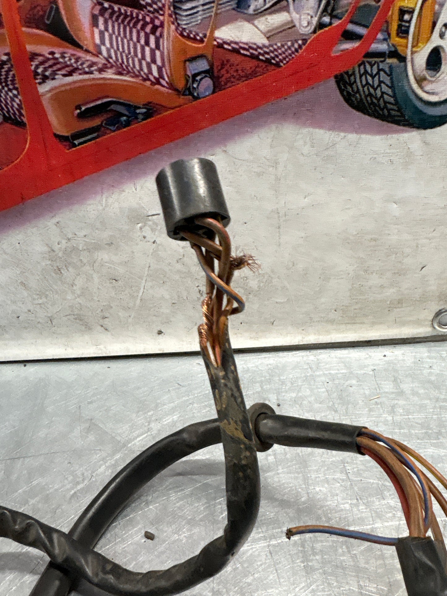 Porsche 924 944 fan motor resistor with wiring loom complete, 477959535 / 477971281 / 477905055 for spares or repair