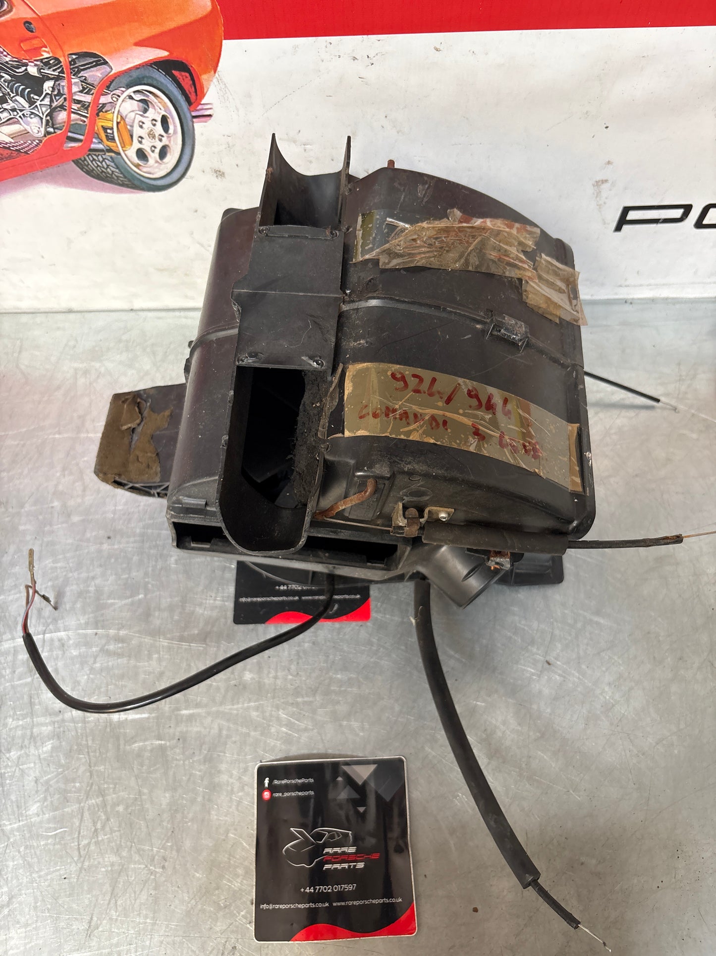 Porsche 924 76-79 heater blower fan assembly, complete with fan 321819096 / 823819096A / 321819095 / 823819095 used